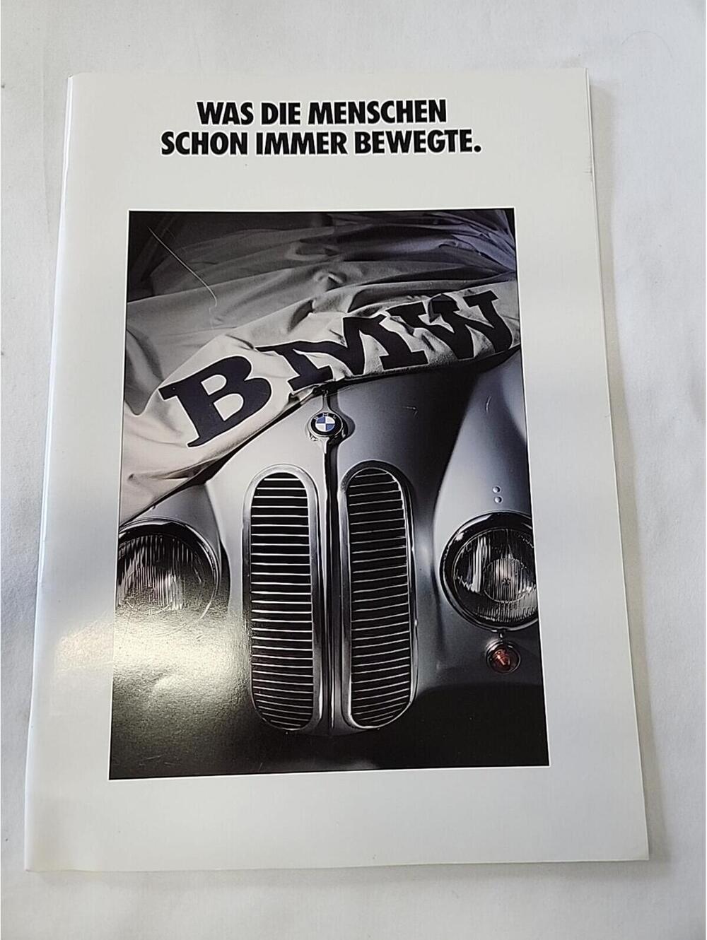 BMW 1990 Brochure "WAS DIE MENSCHEN SCHON IMMER BEWEGTE" What People Have Moved